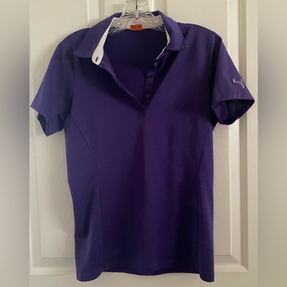 PUMA ..WOMENS  Purple Polo Shirt